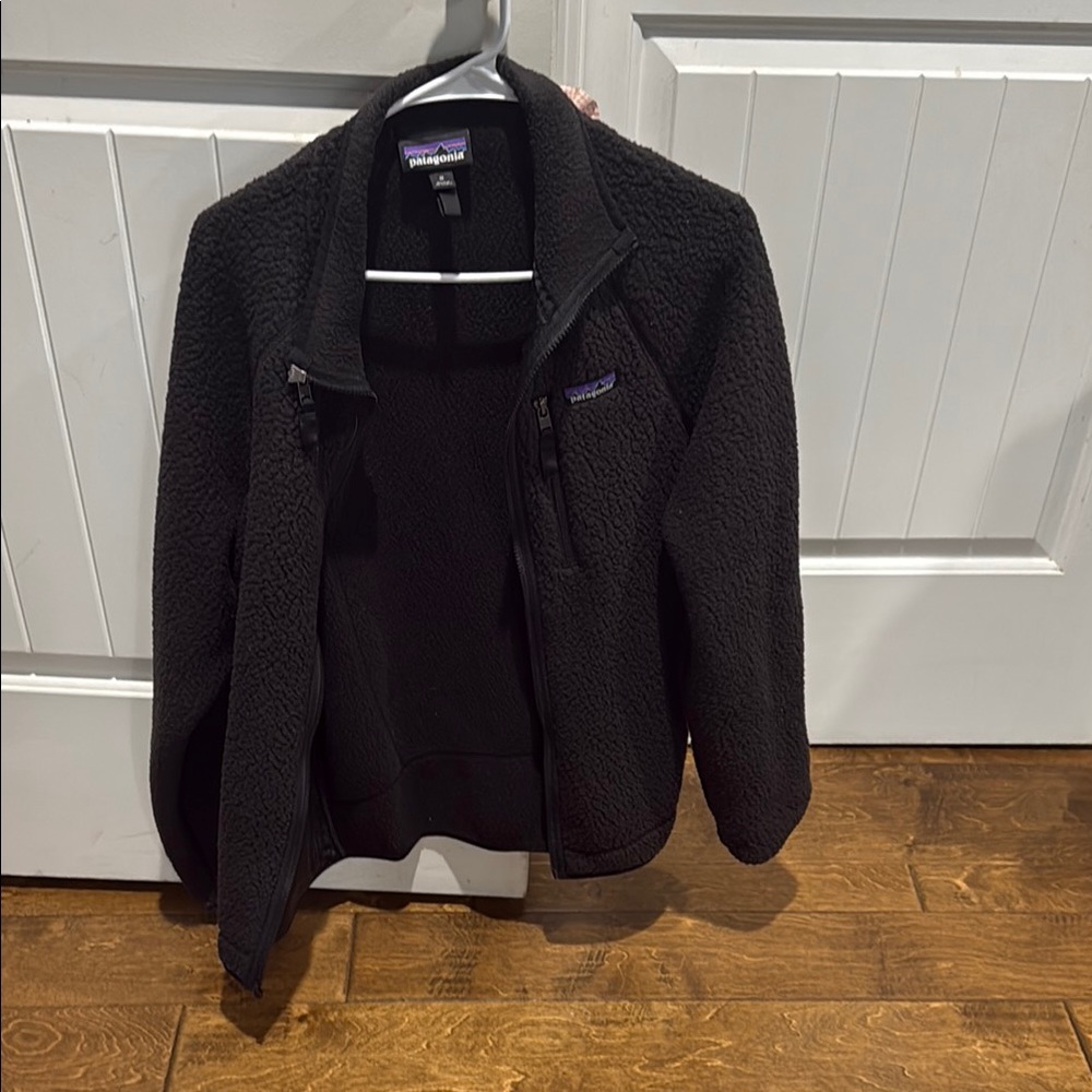 Patagonia Black Teddy Jacket Casual Style